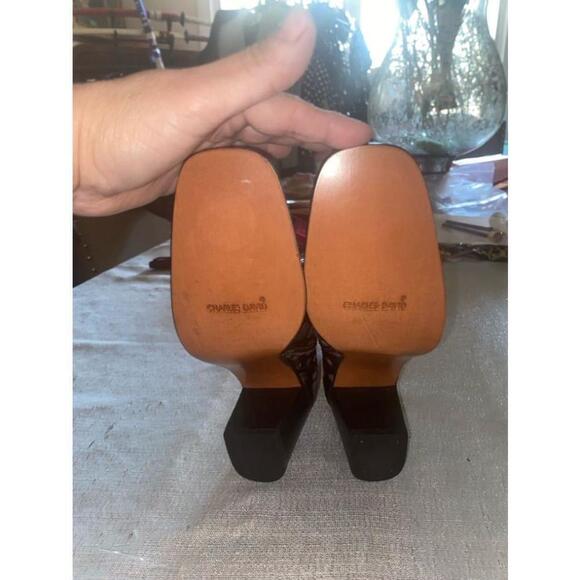 Women's Charles David Black Leather Boots Size 6 - Picture 9 of 11